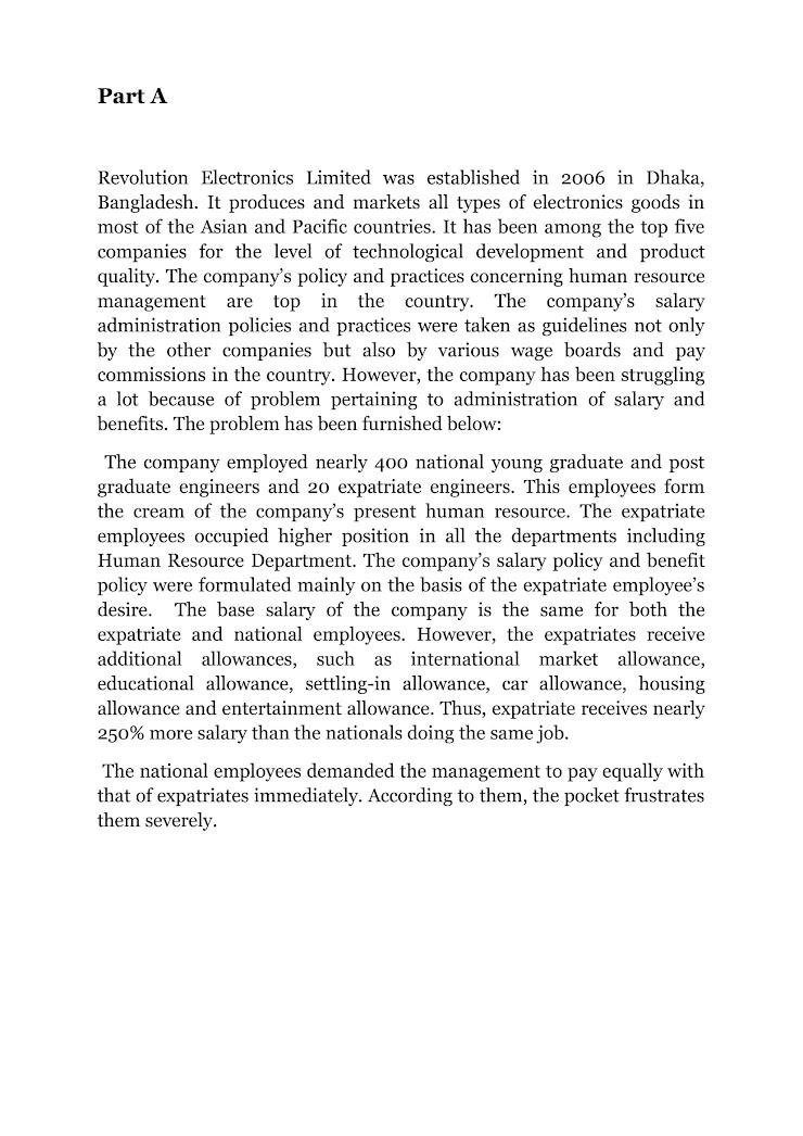 (i) Should the organisation adopt "equal pay"