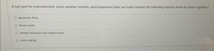 A hot spot for entertainment, warm weather,