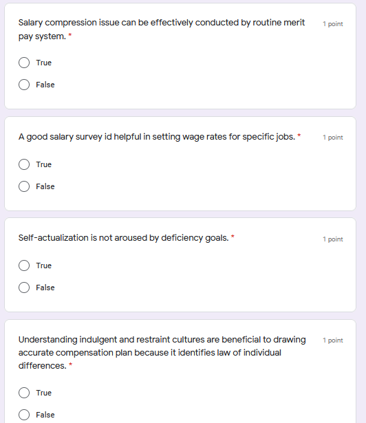 1 point Salary compression issue can be
