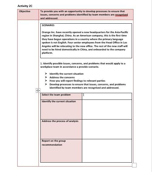 Activity 20 Objective To provide you with an