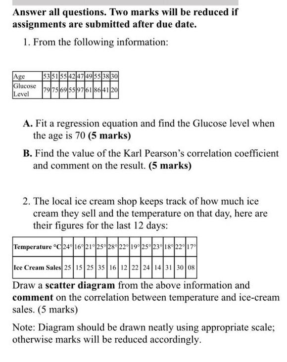 Answer all questions. Two marks will be reduced