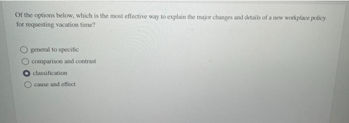 of the options below, which is the most effective