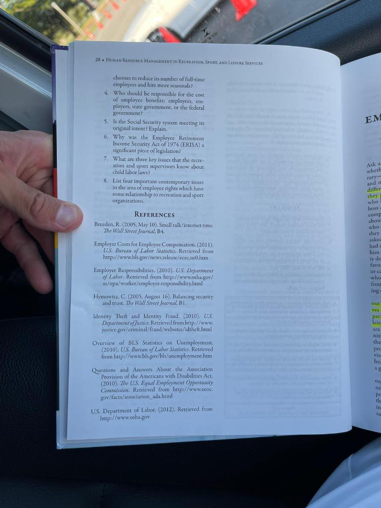 Question 8 28. HUMAN RESOURCE MANAGEMENT IN