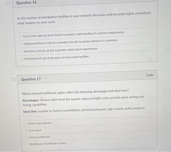 Question 14 2 pts Our Bottoms Up Bottling Co.