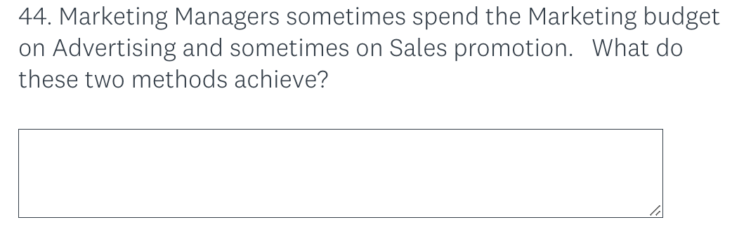 44. Marketing Managers sometimes spend the