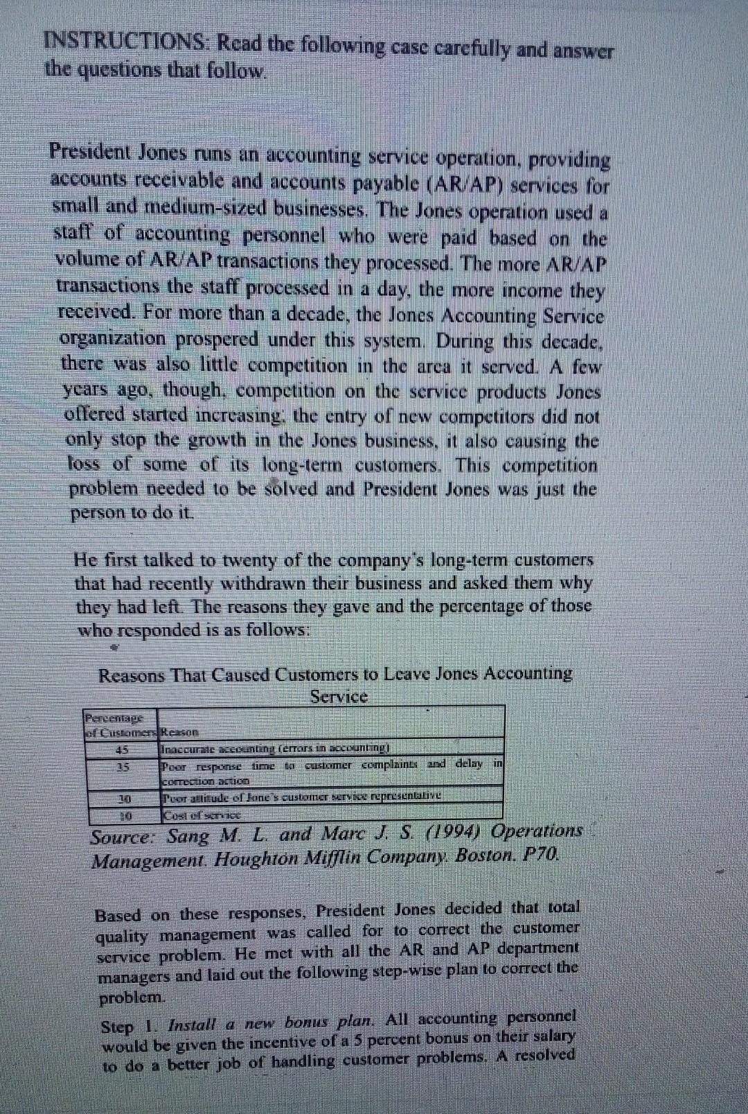 please this is a case study with follow up