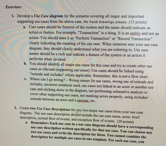 Assignment 2: Use Case and Description (35