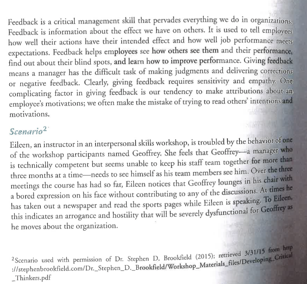 Giving Feedback--Empathy or Attributions?---Case