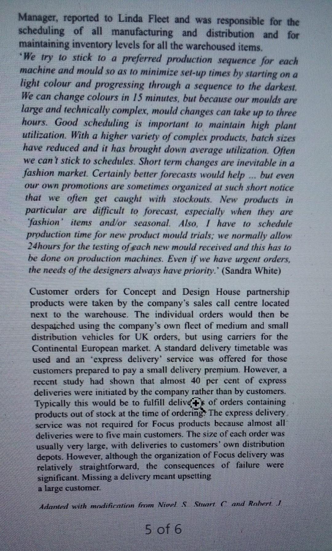 please this is a case study with follow up