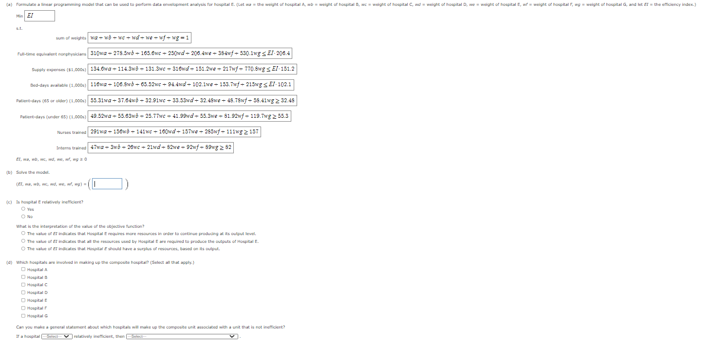 (a) Formulate a linear programming model that can