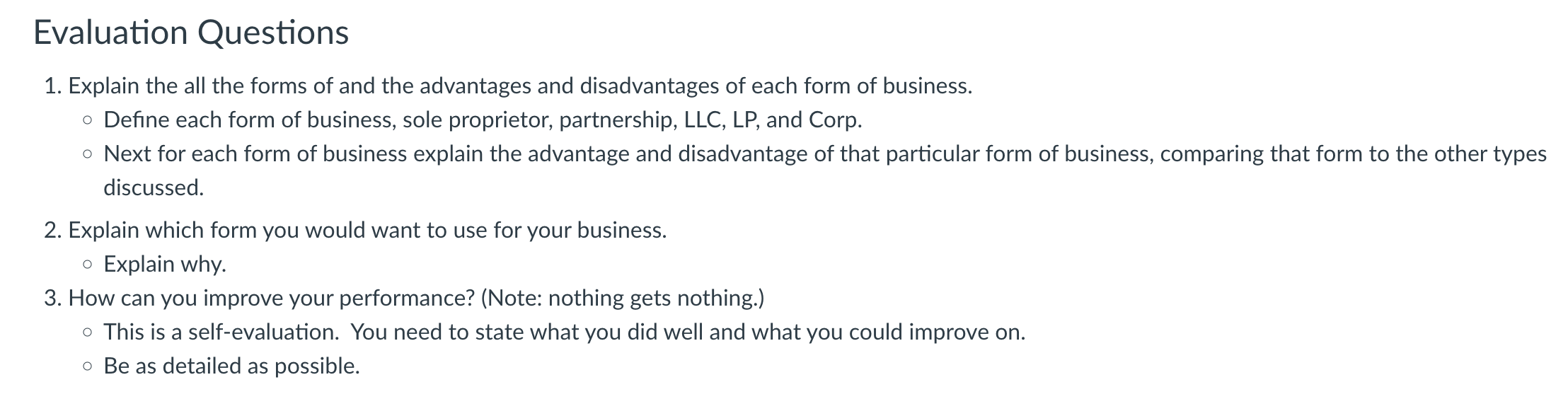 I need this done by tonight. Thanks In this