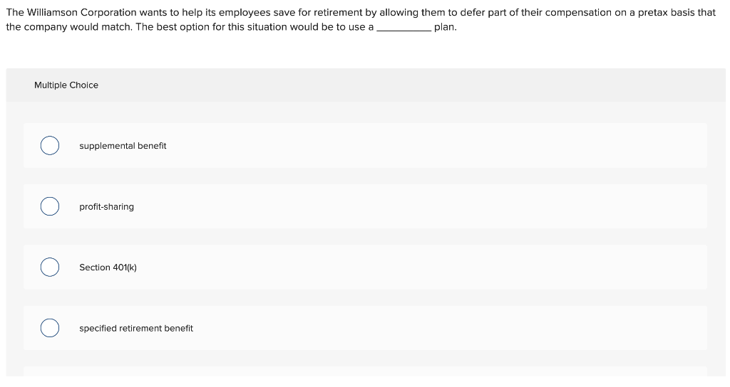 The Williamson Corporation wants to help its