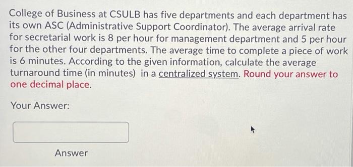 College of Business at CSULB has five departments