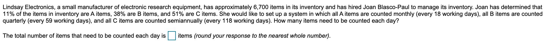 Lindsay Electronics, a small manufacturer of