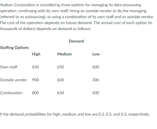 A. Construct a decision tree for this problem.