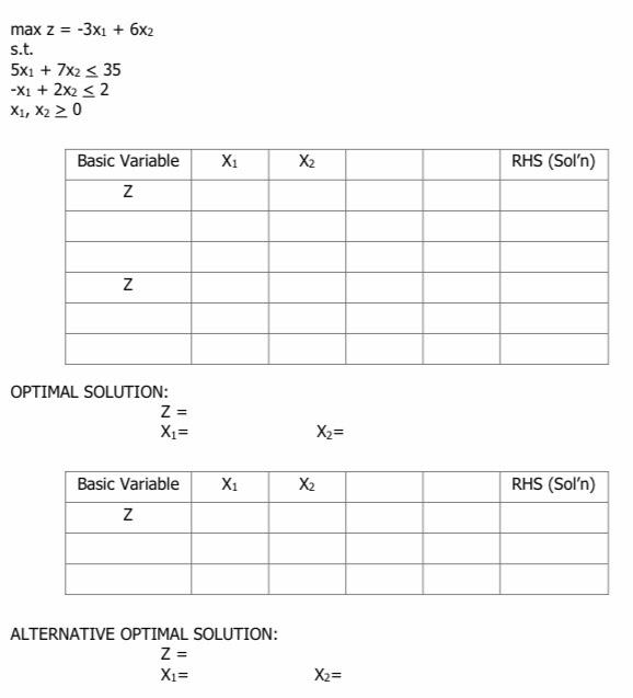 Complete solution and answer please Solve the