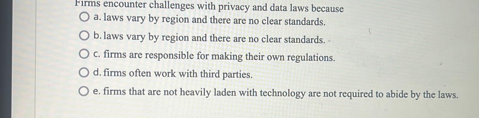 Firms encounter challenges with privacy and data