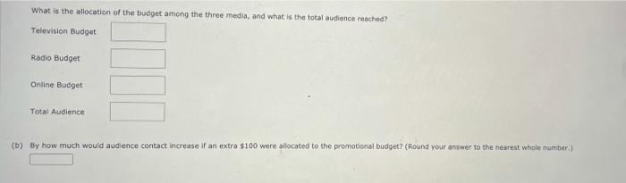 Alinear programming computer package is needed.