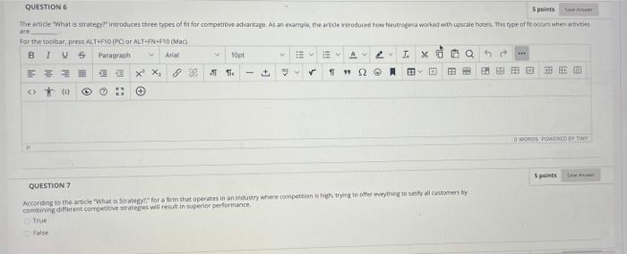 answer # 6 & 7 please QUESTION 5 points The