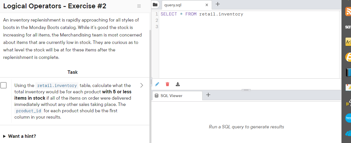 Help with logical operators! Logical Operators -
