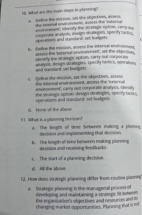 7. What is a program? a. A statement of expected