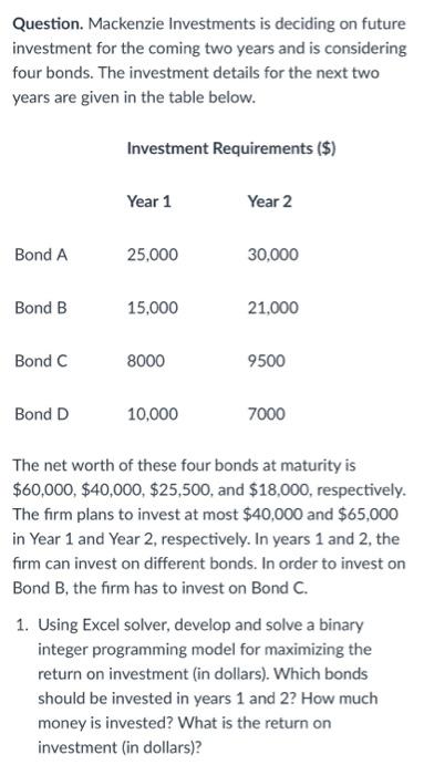 SOLVE USING EXCEL!!!, SHOW steps in Excel solver