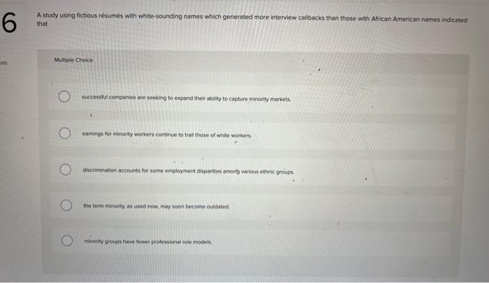 A study using fictious resumeds with