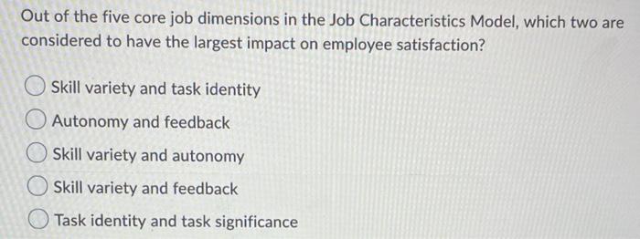 *organizational behavior* PLEASE help me solve