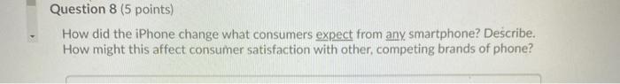 Question 7 (5 points) What meaning is being