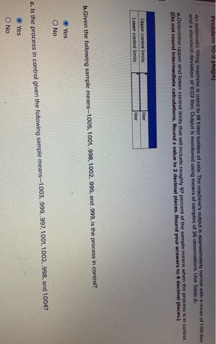Problem 10-2 (Algo) An automaticing machine and