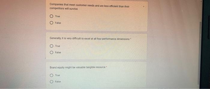 Companies that meet customer needs and are less