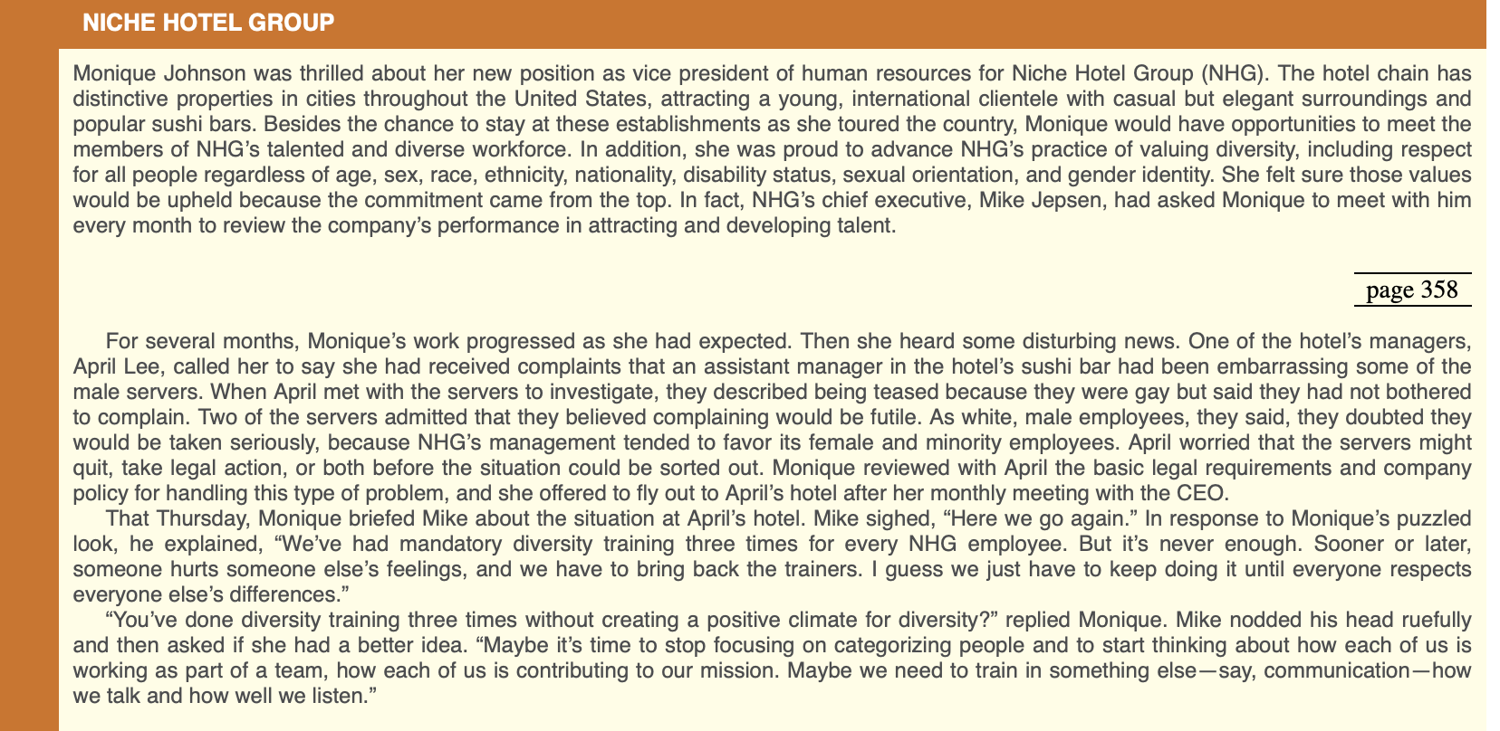 How would communication training be an effective