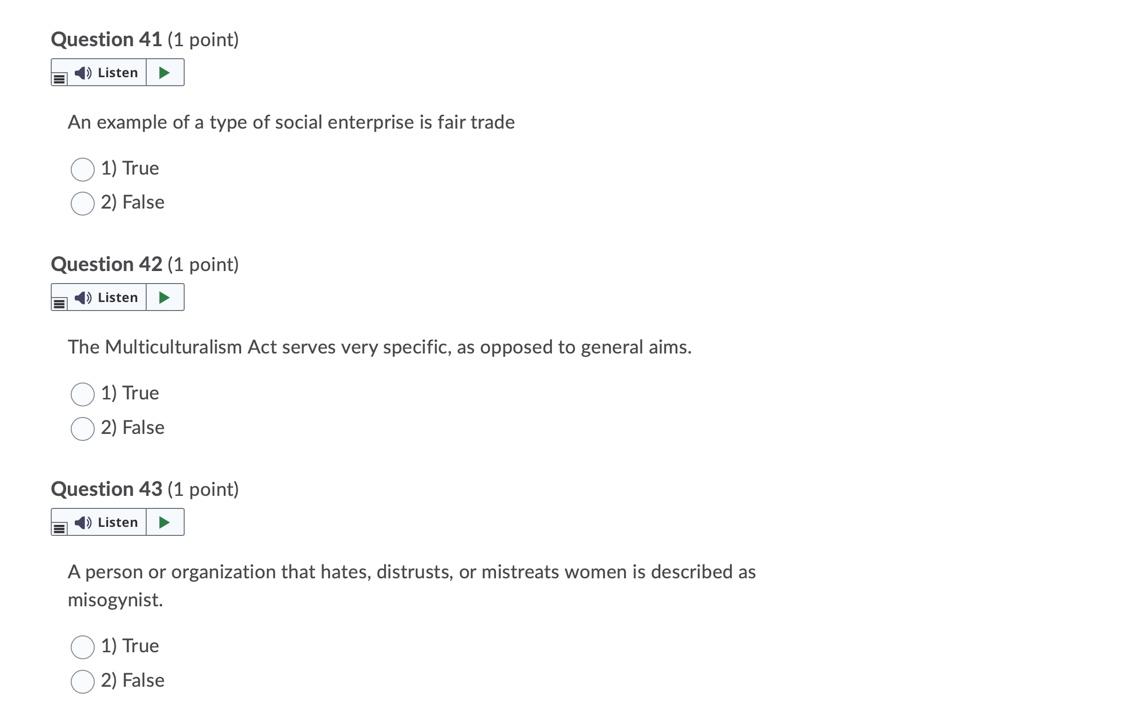 Question 50 (1 point) > E Listen A/ describes a