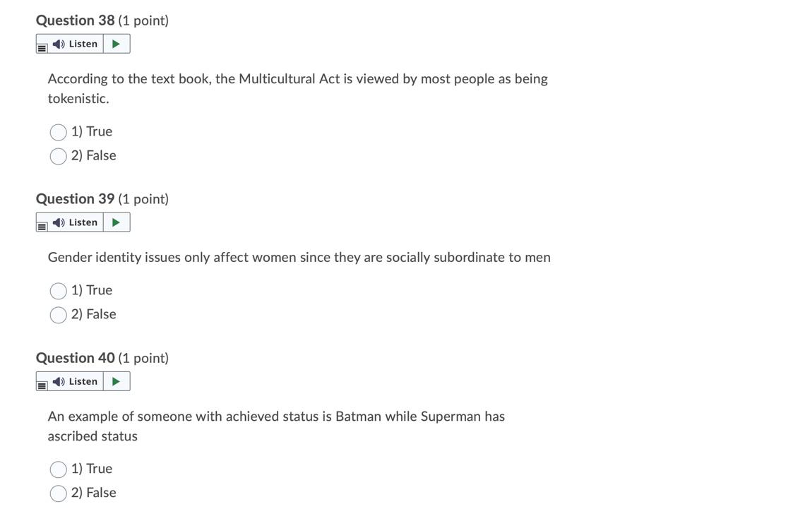 Question 50 (1 point) > E Listen A/ describes a