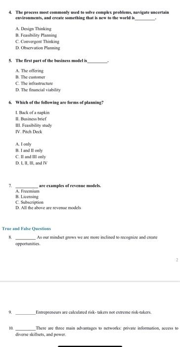 4. The process most commonly used to solve