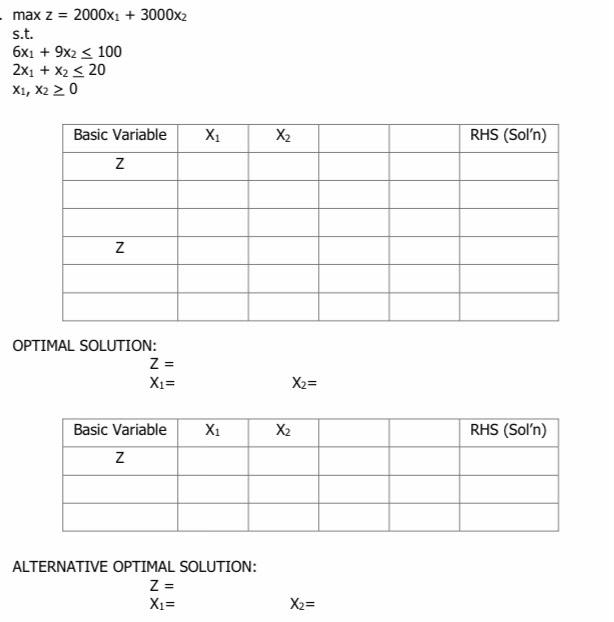 Complete solution and answer please Solve the