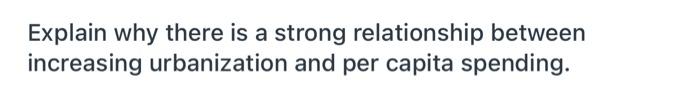 Explain why there is a strong relationship