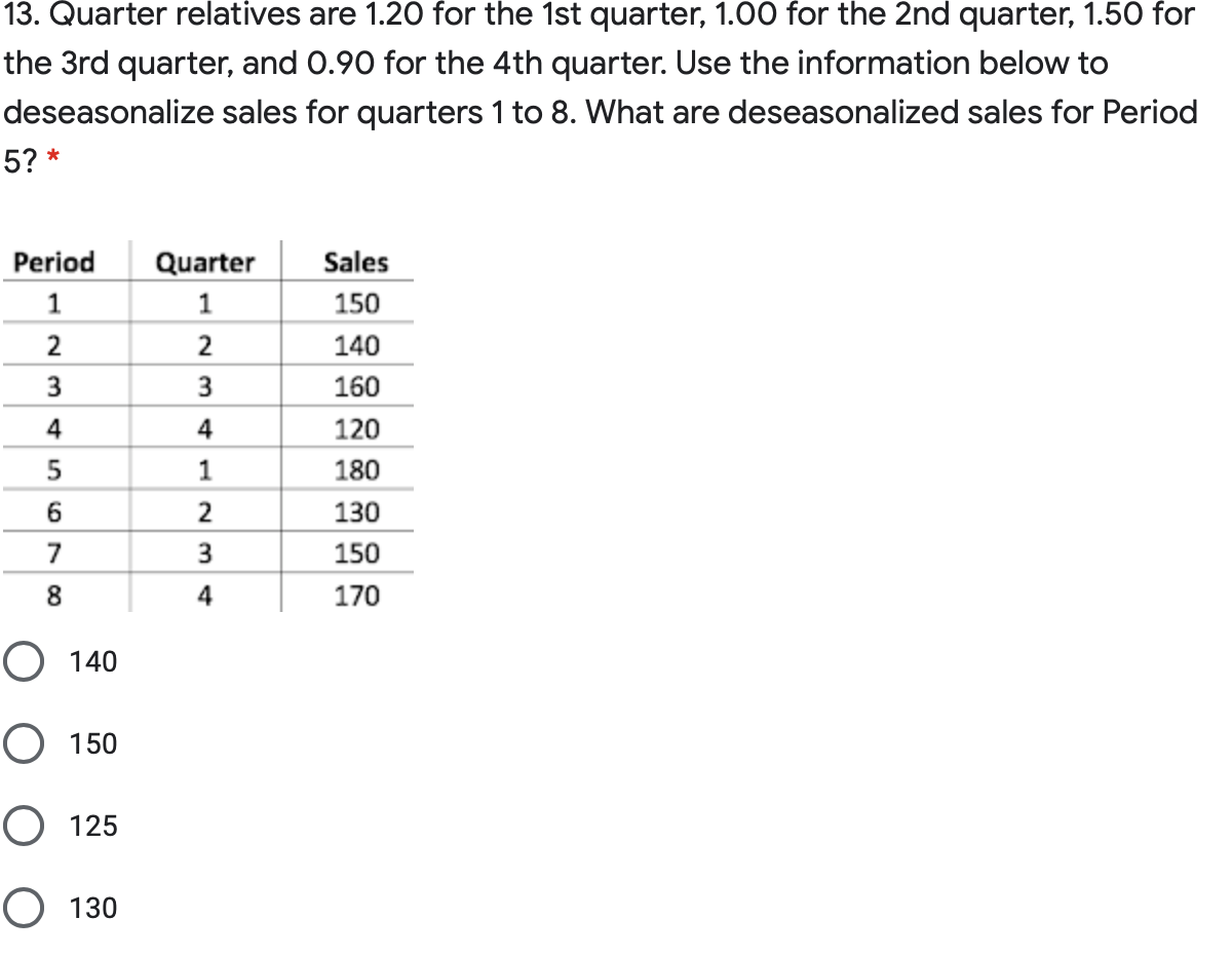 10. Compute a weighted average using a weight of