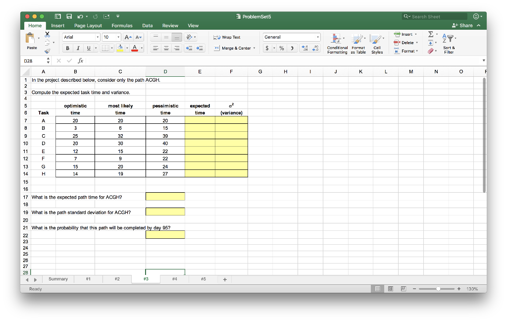 In the project described below, consider only the
