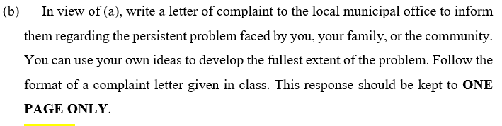 Just answer part B please. Topic about : Leaving