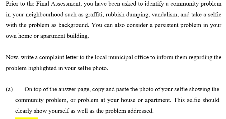 Just answer part B please. Topic about : Leaving