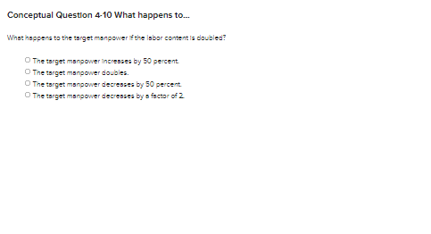 Conceptual Question 4-8 How does the takt time...