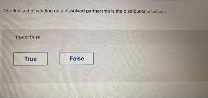 A partnership is a: Multiple Choice consensual