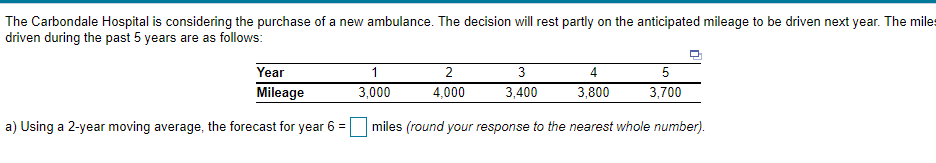 b) if a 2 year moving average is used to make the
