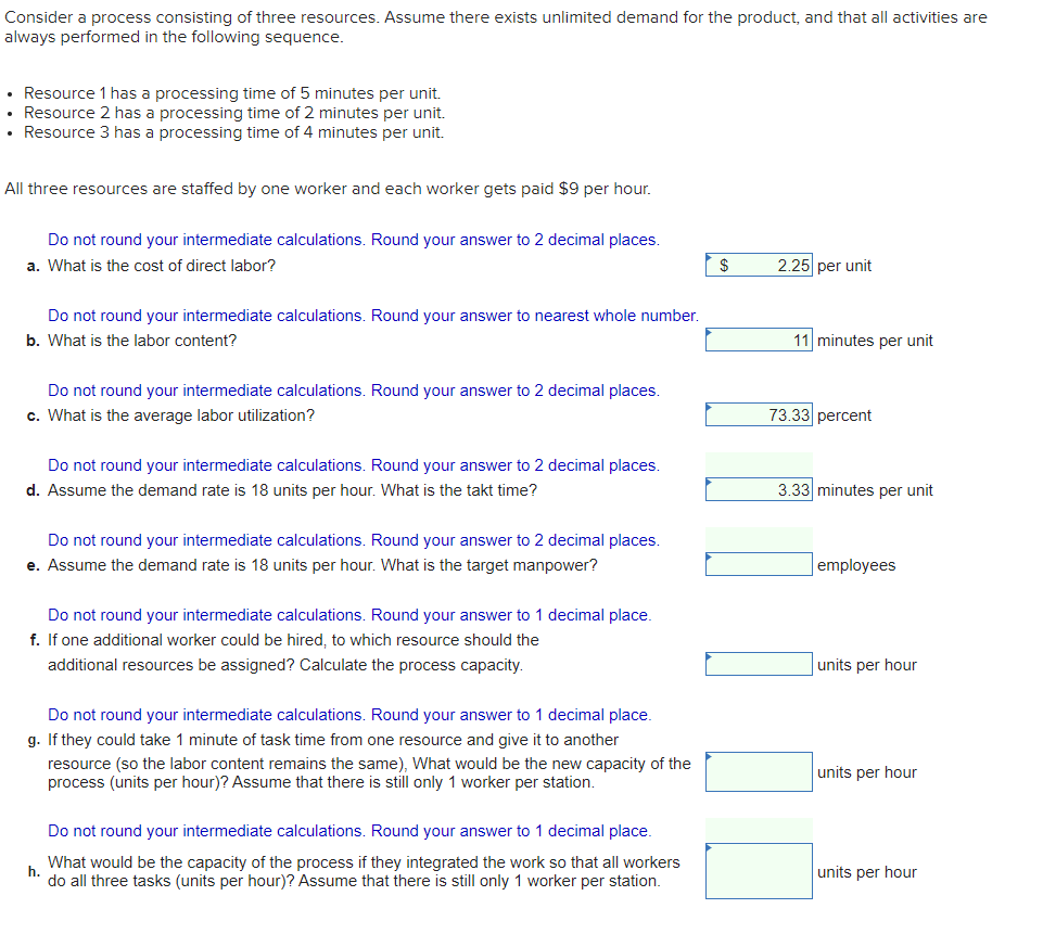 E,F,G,H please Consider a process consisting of