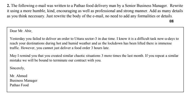 Please give the answer quickly. 2. The following