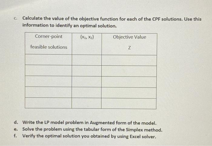 #1. Consider the following linear programming