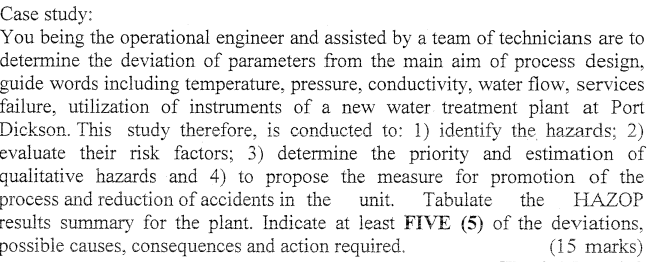 Case study: You being the operational engineer