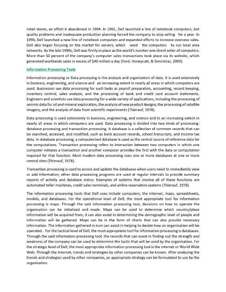 DELL CASE STUDY CASE STUDY: MANAGEMENT