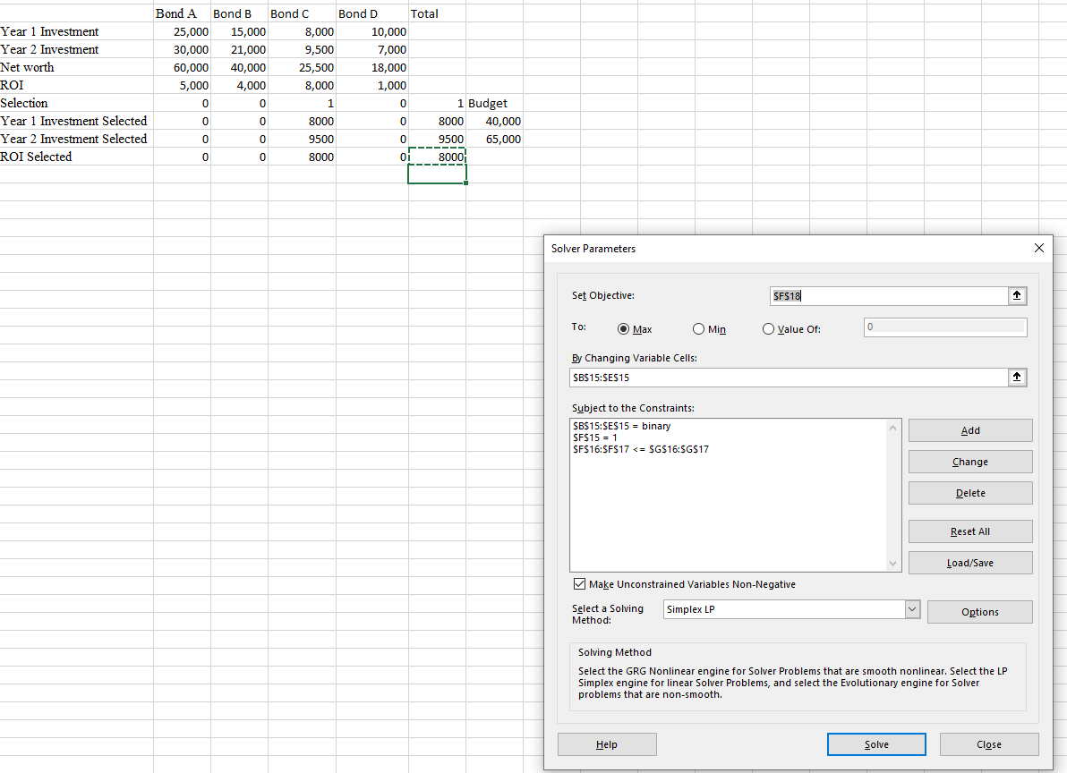 wrong, can you show me what I should enter in excel solver,